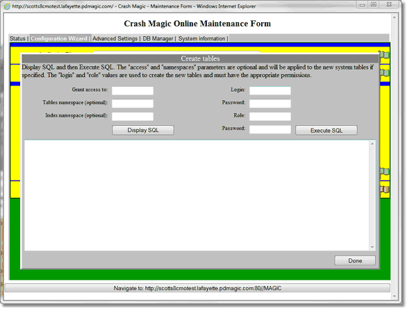 cmMaintCreateTables