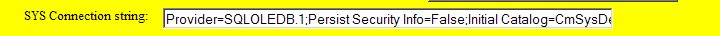CMOSysTablesConnectionString