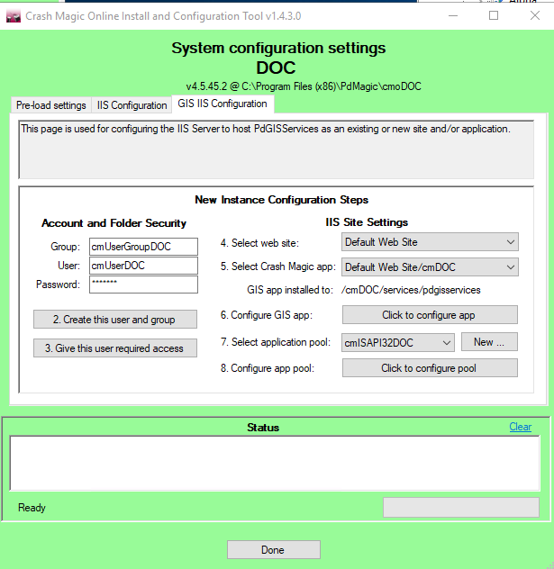 CrashMagicInstallerGISIISConfiguration