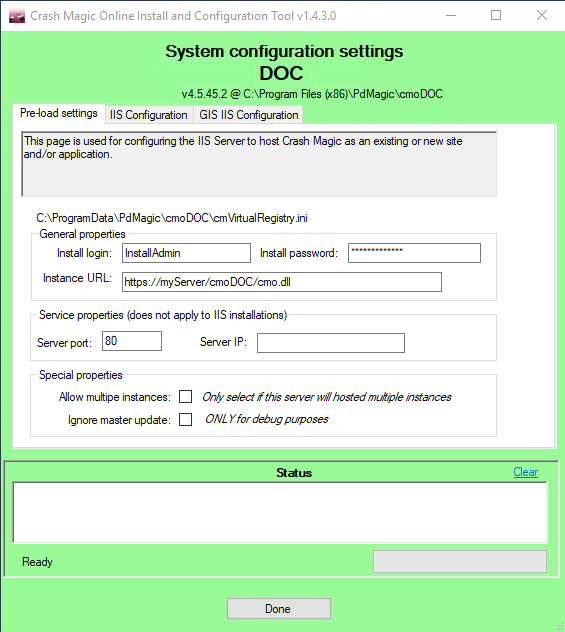 CrashMagicInstallerPre-LoadSettings