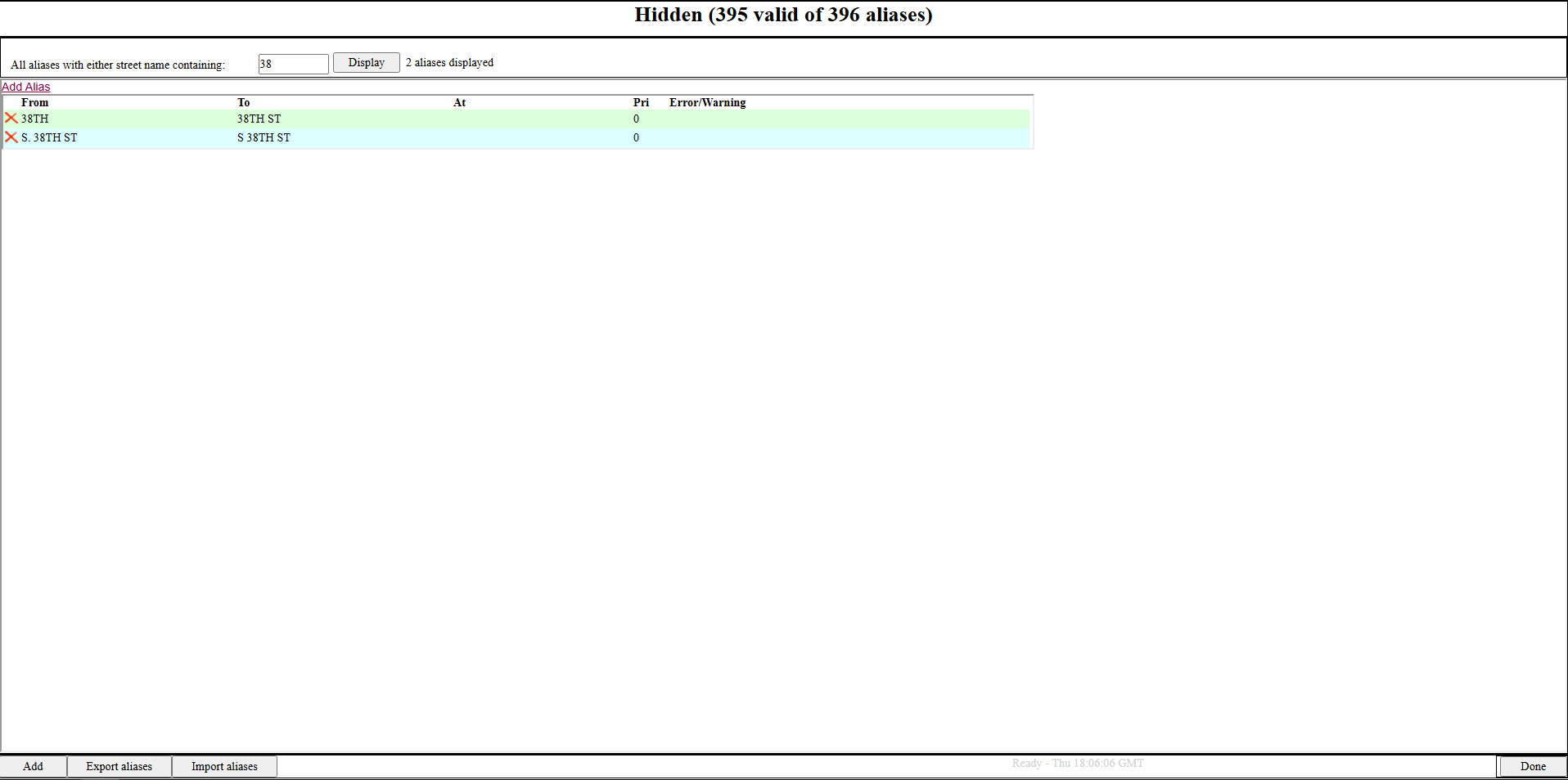 AdminHiddenStreetAliasEditor